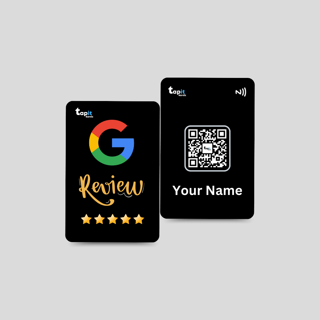 Google Review Card Black