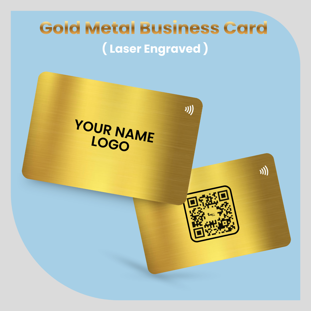 Engraved Gold metal card